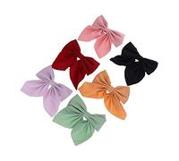 Mikinona 6pièces Barrette à Nœud Pour Cheveux Accessoires De Coiffure Pour Femmes Filles