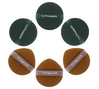 Mikinona 6pièces Houppette à Maquillage Houppette à Appliquez Cosmétique Et Fond De Teint Visage Corps