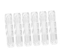 Mikinona 6pièces Kit Diy Tubes Transparents Rechargeables Pour Gloss Lèvres Contenants Solides Abs Durables Création Personnalisée Et Cadeau Convivial