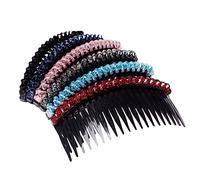 Mikinona 6pièces Lot De Peignes à Cristal Accessoires Pour Cheveux Pinces à Cheveux Pour Femmes Et Couleur Variables