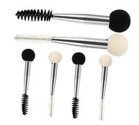 Mikinona 6pièces Pinceaux Maquillage Double Tête Applicateurs Éponge Et Brosse à Pour Yeux Pour Maquillage Professionnel Et Voyage Pratique Et Abordable
