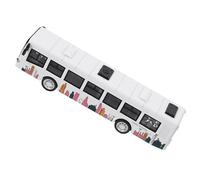 Mikinona 70 en Alliage Blanc, de Bus Simulée pour Garçon et Filles, Présent d'anniversaire Garçon, Bus à Reculer, Jouets Éducatifs et Ludiques, Taille Adaptée aux Petites Mains