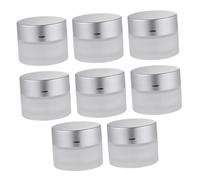Mikinona 8 Pièces Bouteilles de Crème Vides Flacons Cosmétiques Réutilisables pour Crèmes Lot de Pratique pour Voyage et Personnels