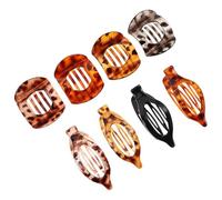 Mikinona 8 Pièces Clips Griffe Mat à Motif Léopard et Écaille de Tortue Pince à Cheveux Géométrique Plastique Forte Tenue Léger et Confortable Accessoires Stylés pour Coiffures Élégantes