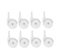 Mikinona 8 Pièces de Remplacement pour Walker et Poussette Roulettes Plastique Silencieuses Accessoires pour de Chariot Garçon Fille de Rechange pour Mobilité Infantile