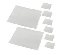 Mikinona 8 pièces Filet de Réparation Acier Inoxydable pour Soudure Pare-chocs Voiture Maille Robuste Résistante Chaleur Kit Maille Grillage pour Restauration Précise Carrosserie