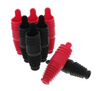 Mikinona 8 pièces Lot Bouchons Silicone Réutilisables pour Bouteilles et Bière Bouchon Étanche Fuite Joint Hermétique Flexible et Portable pour Cuisine et Restaurant