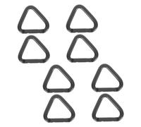 Mikinona 8 pièces Mousquetons Aluminium Alliage Triangle Robustesse Porte Clés Crochet pour Escalade Randonnée Camping