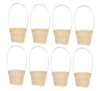 Mikinona 8 Pièces Panier Panier de Rangement Décoratif Fait Main pour Fruits Fleurs de Polyvalent