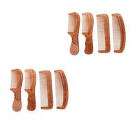 Mikinona 8 Pièces Peigne À Cheveux En Bois De Pêche Peigne À Dents Larges À Cheveux En Bois De Pêche À Dents Larges Sans Accroc En De Santal Statique