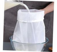 Mikinona 8 pièces Sacs Filtrants Maille Fine pour Lait Végétal Filtration Alimentaire Réutilisable Sacs Filtre à Jus et Lait de Soja Tamis Ultra Fin pour Cuisine Maison et Usage Commercial