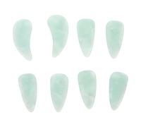 Mikinona 8 pièces Set de Couvre-Ongles Ajustables pour Guzheng Résine Double Face Protection Doigts pour Étudiants et Musiciens Couverture Ongles Moyenne Vert Performance Zither Chinoise