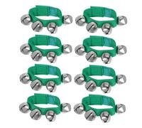 Mikinona 8 Pièces Tambourine Hand Bell Set for Musical Instrument Enlightenment Toy with Safe Rounded Edges Easy to Hold Sensory Play for and Preschoolers