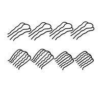 Mikinona 8pièces Peignes Latéraux Pour Coiffure Accessoires De Cheveux Décoratifs Vintage Pour Chignons Et Styles Élégants