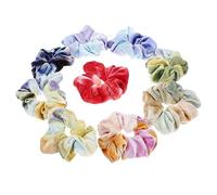 Mikinona 9 Pcs Gros Intestin Bandeau Élastique Cheveux Élastiques Paillettes Élastiques Élastiques Élastiques Pour Cheveux Femmes Arc-En-Ciel Bandeaux Pour Cheveux Bouclés