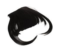 Mikinona à frange aérienne réaliste à clipser en cheveux humains fausse frange pour femmes style européen