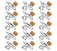 Mikinona Accessoires pour Hulusi en Métal Argenté, Ensemble 1 Set Protecteurs D'embout, Installation Facile et Amélioration Qualité Sonore pour Réparation D'instrument