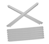 Mikinona Adaptateur De Table De Bar 8 Pièces Séparateur De Nourriture pour Restaurant Barre D'Adaptateur en Métal pour Remplacement De Nourriture Séparateur De Table en Acier