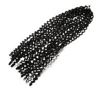 Mikinona africaine dreadlocks Cheveux synthétiques perruques de cheveux humains réaliste chic décor de frisée parure de frisée Black