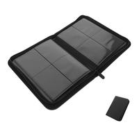 Mikinona Album de Cartes de Jeu avec Compartiments Porte-cartes de Collection et Polyvalent Classeur de Rangement pour Cartes à Échanger Noir