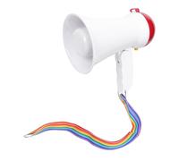 Mikinona Amplificateur de Voix Portable Mini Mégaphone Léger Plastique Amplificateur Sonore Multifonction pour Usage Quotidien et Jeu Compact et Facile à Tenir sans Batterie