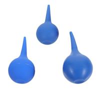 Mikinona Ampoules de Lavage Auriculaire Sûres et Fiables Kit de 3 en Caoutchouc Bleu Capacité 30ml, Nettoyage des Oreilles la Maison Bureau