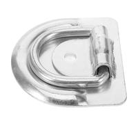 Mikinona Anneau D'arrimage en Acier pour Camion, Accessoire Robuste Compatible Sangles, pour Coffre de Camion et Remorque Argenté