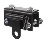 Mikinona Attelage de Remorque en Acier Robuste pour Motoneige, Crochet de Remorquage Arrière Réglable Résistant la Corrosion, Accessoire de Pare-Chocs pour Transport et Remorquage