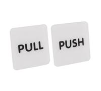 Mikinona Autocollants Adhésifs Push Pull pour Porte Intérieure Étanches sans Transparence Signalisation Entrée Sortie Compatibles Murs Verre Carrelage Métal Ans