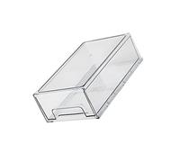Mikinona Bac de Réfrigérateur Empilable Tiroir Rétractable en Pet Organisateur Alimentaire Transparent Rangement Pratique pour Fruits et Légumes pour Congélateur et Réfrigérateur