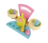 Mikinona Balance Éducatif Bois pour Garçon Fille Dapprentissage Cognitif et Comptage Jeu Déquilibre Multifonction pour Exercices Mathématiques et Développement Créativité