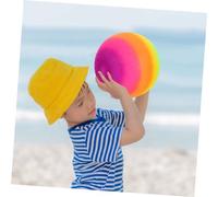 Mikinona Balle Sauteuse Arc-Ciel Jeu de Plage Gonflable Léger pour Garçon Fille Coordination Main-Pied et Loisirs Extérieurs