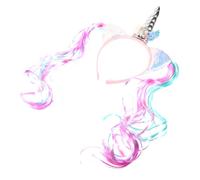 Mikinona Bandeau De Licorne Avec Extensions De Cheveux Accessoire Fantaisie Pour Cosplay Et Thématiques