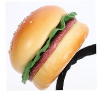Mikinona Bandeau Tête Hamburger Fantaisie Couleur Vive Éponge Confortable pour Fête Cosplay Carnaval