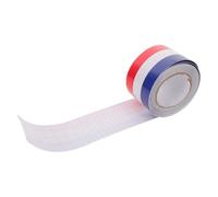 Mikinona Bandes Adhésives Décoratives aux Trois Couleurs Bleu Blanc Rouge 7,5 Cm Largeur pour Voiture - Autocollants Imperméables Applicables pour Capot, Bas de Caisse et Portières -