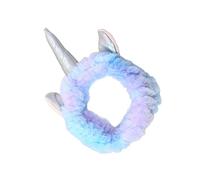 Mikinona bandes de cheveux de licorne bandeau spa bandeau moelleux bandeaux de mode bandeau facial Bandeau en peluche bandeau cheveux accessoires pour cheveux Coiffure Blue