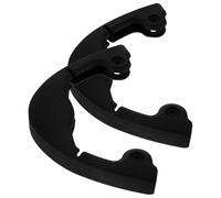 Mikinona Bandes de Protection de Bord pour Snowboard et Skateboard Paire de 2 Protections en Plastique Noir D’Arc Absorbant Les Chocs Compatibles Planches Standard Accessoire