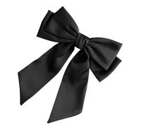 Mikinona Barrette à Cheveux en Satin Nœud Grosse Taille Accessoire Capillaire Élégant pour Cheveux Épais que Ce Soit Chignon Queue de Cheval