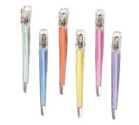 Mikinona Barrettes à Cheveux En Cristal Transparent Lot De 6 Pince à Cheveux Sans Marque Pinces à Bec De Canard Accessoires Pour Coiffure Mélangées Maquillage Coiffure