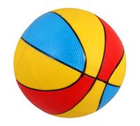 Mikinona Basket-Ball Multicolore pour Garçon et Filles 8,5 Pouces - Ballon Gonflable Rouge Jaune Bleu - Extérieur Éducatif pour Coordination Œil-Main et Motricité Fine, pour Jeux en Plein