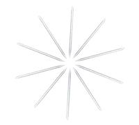 Mikinona Bâtonnets Pointillés pour Ongles 100 Pièces 9,5 Cm Plastique Bleu Repousse-cuticules Manucure Pédicure Précision Outils de Nettoyage des Cuticules