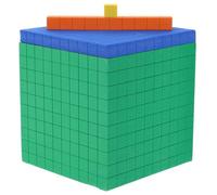 Mikinona Blocs Mathématiques Mousse Sûrs pour Garçon Fille Système Décimal à Quatre Niveaux Éducatif pour Apprentissage des Chiffres et Comptage Matériel Pédagogique pour Développement