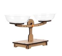Mikinona Bois Balance Éducatif Scientifique pour Garçon Fille Jeu Apprentissage Poids et Calcul Modèle de Balance à Bascule Bois pour Filles et Garçons
