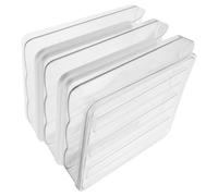 Mikinona Boîte à Œufs Transparente Empilable à Roulement Support Plastique pour Réfrigérateur Rangement Compact Trois Niveaux pour Organisation Cuisine