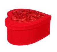 Mikinona Boîte de Cœur Saint-valentin 23x21x9 Cm Boîte à Chapeau Rouge Carton Décoratif Chocolat pour Présent Romantique Fête Anniversaire