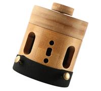 Mikinona Boîte de Moxibustion sans Fumée en Bambou, Brûleur à Cône Moxa Réservoir, Sangle Ajustable pour Jambes, Bras et Dos, Usage pour Bien-être Musculaire et Relaxation