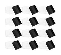 Mikinona Boîte de Présentation Transparente pour Spécimens Minéraux 12 Pièces Coffret Carré Compact pour Pierres Brutes pour Exposition et Rangement à Domicile