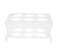 Mikinona Boîte de Rangement pour Œufs en Acrylique Transparent Empilable 2 Niveaux Support Tiroir Réfrigérateur pour 12 Œufs Organiseur Tiroir Multifonction Cuisine et Frigo