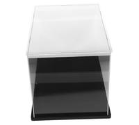 Mikinona Boîte De Rangement Transparente 30x20x20 Cm Pour Figurines Vitrine En Acrylique Anti-poussière Socle Noir Coffret D'affichage Pour Jouets Et Modèles Organisateur Pratique Pour Collectionneurs