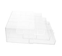 Mikinona Boîte De Rangement Transparente Pour Bijoux Petite Boîte à Bijoux Simple Avec Couvercle Facile à Nettoyer